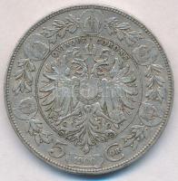 Ausztria 1900. 5K Ag "Ferenc József" T:2-
Austria 1900. 5 Corona Ag "Franz Joseph&qu...