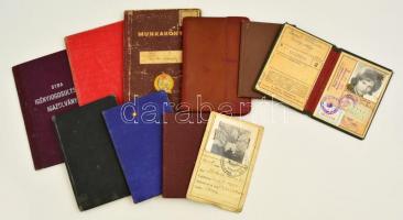 cca 1910-1960 10 db igazolvány és tagsági könyv