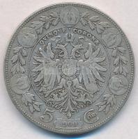 Ausztria 1900. 5K Ag "Ferenc József" T:2-
Austria 1900. 5 Corona Ag "Franz Joseph&qu...