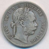 Ausztria 1879. 1Fl Ag Ferenc József T:2,2-  Austria 1879. 1 Florin Ag Franz Joseph C:XF,VF Krause KM#2222