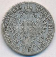 Ausztria 1879. 1Fl Ag "Ferenc József" T:2,2- 
Austria 1879. 1 Florin Ag "Franz Josep...
