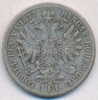 Ausztria 1877. 1Fl Ag "Ferenc József" T:3 
Austria 1877. 1 Florin Ag "Franz Joseph&q...