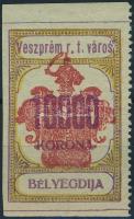1923 Veszprém városi illetékbélyeg 70 sz. (2.600)