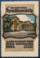 1914 Gyermek sportünnepély, Fót-Károlyi Park levélzáró
