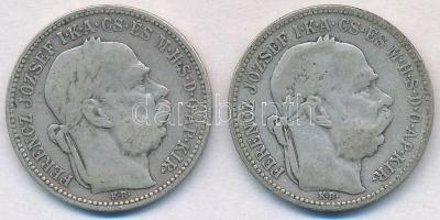 1895KB-1896KB 1K Ag "Ferenc József" (2x) T:2-,3
Adamo K5.1