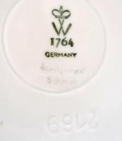 Wallendorf váza, matricás, jelzett, kis kopásnyomokkal, m: 28 cm
