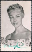 Dany Robin (1927-1995) francia színésznő saját kezű aláírása az őt ábrázoló fotólapon / Autograph signature of Dany Robin French actress
