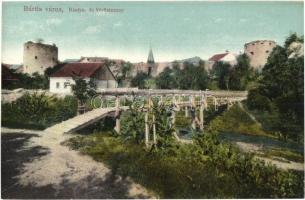 Bártfa, Bardejov, Bardiov; Bástya- és Vöröstorony, híd / towers, bridge
