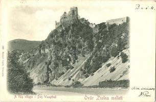 Óváralja, Óvár, Stary hrad; várrom a Vág völgyében Zsolna mellett / castle ruin in the valley