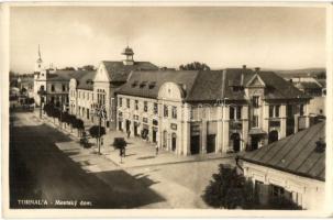 Tornalja, Tornala; Városháza, utcakép, üzletek / Mestsky dom / town hall, street, shops