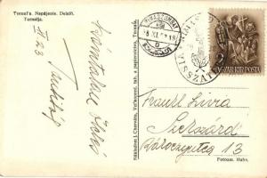 Tornalja, Tornala; Delelő gémeskúttal / grazing cattle, Shadoof "1938 Rimaszombat visszatért&qu...