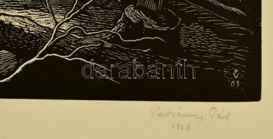 Varsányi Pál (1902-1990): Kecske. Alumíniummetszet, papír, jelzett, 31×40 cm