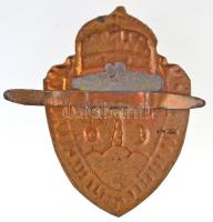 ~1930. "Makói s. Gr. Bethlen István Református Polgári Fiúiskola" zománcozott sapkajelvény...