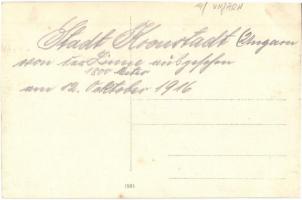 1916 Brassó, Kronstadt, Brasov; légi felvétel / aerial view. photo