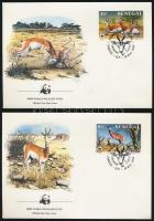 1986 WWF: Gazella sor Mi 875-878 4 db FDC-n