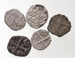 1387-1427. Parvus Ag "Zsigmond" (5x) T:2-,3
Hungary 1387-1427. Parvus Ag "Sigismund&...