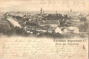 Sopron, Oedenburg; látkép