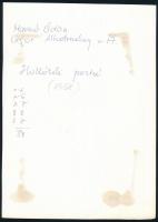 1968 Hollókő, 4 db jelzett, vintage fotóművészeti alkotás, 22x16 cm és 24x18 cm között