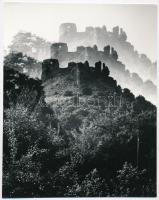 1968 Hollókő, 4 db jelzett, vintage fotóművészeti alkotás, 22x16 cm és 24x18 cm között