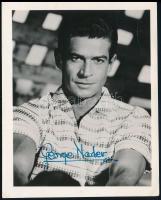 George Nader (1921-2002) amerikai színész aláírt fotólapja / autograph signature of George Nader American actress