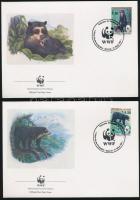 1991 WWF: Medvék sor Mi 1137-1140 4 db FDC-n