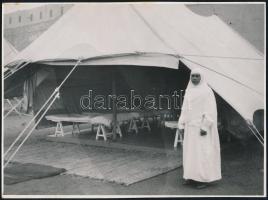 1937 Egyiptom, 2 db vintage fotó, feliratozva, 18x24 cm / Egypt, 2 vintage photos, 18x24 cm