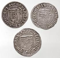 1505K-H Denár Ag (0,44g) + 1506K-H Denár Ag (0,47g) + 1508K-H Denár Ag "II. Ulászló" (0,54...