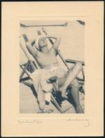 cca 1931 Orphanidesz János (1876-1939) hagyatékából 4 db aláírt, vintage fotóművészeti alkotás, 24x1...