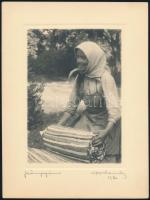 cca 1931 Orphanidesz János (1876-1939) hagyatékából 4 db aláírt, vintage fotóművészeti alkotás, 24x1...