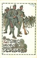 34-es Vilmos Bakák Vasdandár, Gimes Lajos főhadnagy alkotása / WWI Hungarian military infrantry unit s: Gimes Lajos