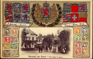 Mondorf les Bains with stamps Prä Litho