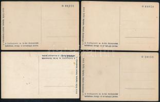 cca 1914-1918 Uher Ödön (1859-1931) budapesti fényképész sorszámozott fotólapjai az I. vh-ból, 11 db...