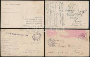 cca 1903 és 1944 közötti időszakból 13 db vintage katonai fotólap, egy része feliratozva, 9x14 cm