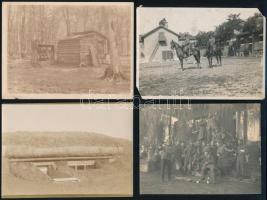 cca 1900 és 1944 közötti időszakból 13 db vintage katonai fénykép, 12x9 cm és 4,5x6 cm között