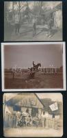 cca 1900 és 1944 közötti időszakból 13 db vintage katonai fénykép, 12x9 cm és 4,5x6 cm között