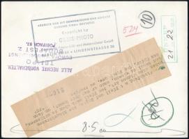 cca 1940 Németül feliratozott vintage fotóművészeti alkotás, 18x13 cm