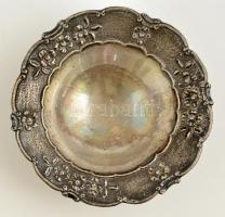 Ezüst ( Ag.) tálka, jelzett (925), d:15 cm, nettó:97 g