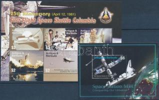 Space Exploration mini sheet + block, Űrkutatás kisív + blokk