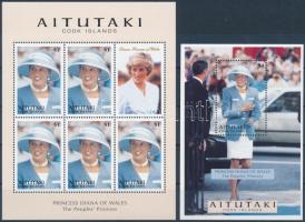 1998 Diana hercegnő kisív Mi 754 + blokk Mi 81
