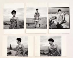 1966 Medgyesi Mária (1935-) színésznőről készített fotósorozat Kotnyek Antal (1921-1990) fotóriporte...