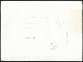 cca 1980 Feliratozott fotóművészeti alkotások, 2 db vintage fotó, 17x23 cm és 18x24 cm