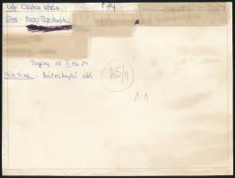 cca 1980 Feliratozott fotóművészeti alkotások, 2 db vintage fotó, 17x23 cm és 18x24 cm