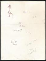 cca 1979 Feliratozott fotóművészeti alkotások, 2 db vintage fotó, 24x18 cm