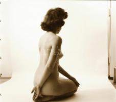 cca 1976 Aktfotózás, 8 db vintage negatív, 6x6 cm