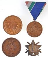 4db-os emlékérem és jelvény tétel, benne "Árvízvédelemért" kitüntetés, "Komócsin Zolt...