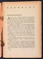 1928-33 A Napkelet folyóirat (főszerk.: Tormay Cecile) 4 db. lapszáma, érdekes írásokkal, vegyes áll...
