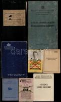 cca 1900-1940 Izgalmas papírrégiségek: Vénykönyv, váltók, fejléces számlák, egyéb