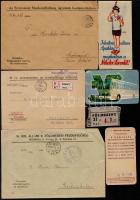 cca 1900-1940 Izgalmas papírrégiségek: Vénykönyv, váltók, fejléces számlák, egyéb
