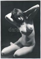 cca 1972 Kicsomagolva, szolidan erotikus felvételek, 8 db vintage fotó, 16,5x12 cm és 17x14 cm közöt...