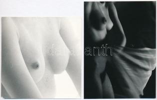 cca 1980 Ujhelyi István (1936-2003) jelzés nélküli aktfotói, 6 db vintage fénykép, 12,5x9 cm és 10x1...